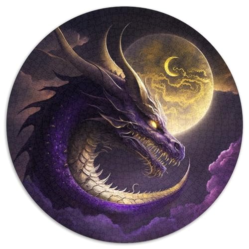 1000-teiliges Puzzle, chinesischer Drache, runde Puzzles, 1000 Teile für Erwachsene, entspannende Unterhaltung, Heimdekoration, 67,5 x 67,5 cm 1000-teiliges Puzzle, chinesischer Drache, runde Puzzles, 1000 Teile für Erwachsene, entspannende Unterhaltung, Heimdekoration, 67,5 x 67,5 cm von LiJianXXE