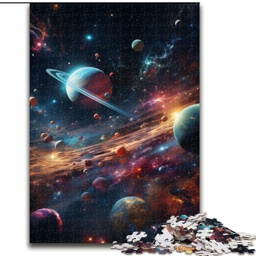 1000-teiliges Puzzle, farbenfrohes Universum-Puzzle aus Holz, für Teenager und Jugendliche, ideales Geburtstags, 1000 Teile(50x75cm) von LiJianXXE