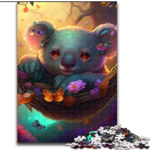 1000-teiliges Puzzle, schöner Leopard aus Holz, EIN tolles Geschenk für Familienspaß, 50x75cm, Lernspielzeug für Teenager, Dekoration für das Homeoffice von LiJianXXE