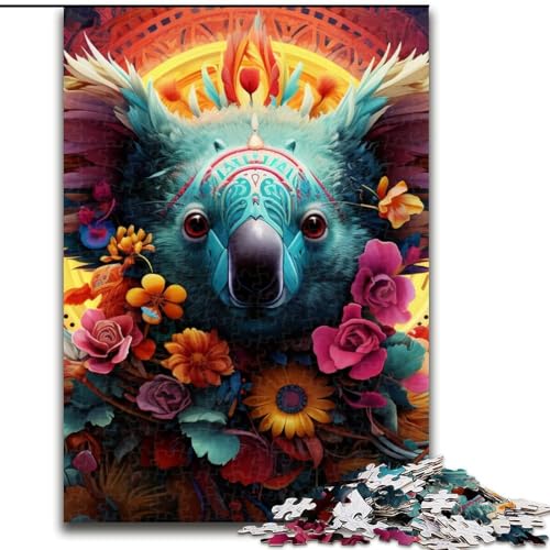 1000-teiliges Puzzle „Art Koalas“, aus Holz, für Teenager und Jugendliche, ideales Geburtstags, 1000 Teile(50x75cm) von LiJianXXE