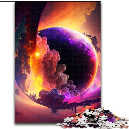1000-teiliges Puzzle „Außerirdischer Planet“ aus Holz, EIN tolles Geschenk für Familienspaß, 50x75cm, Lernspielzeug für Teenager, Dekoration für das Homeoffice von LiJianXXE