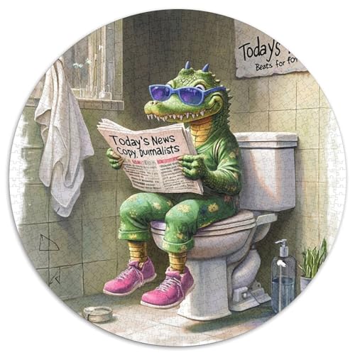 1000-teiliges Puzzle „Crocodile Go Toilet“, unmögliche Puzzles für Erwachsene, anspruchsvolles Denkspiel für Teenager, Spaß für den Familienspieleabend, 67,5 x 67,5 cm 1000-teiliges Puzzle „Crocodile Go Toilet“, unmögliche Puzzles für Erwachsene, anspruchsvolles Denkspiel für Teenager, Spaß für den Familienspieleabend, 67,5 x 67,5 cm von LiJianXXE