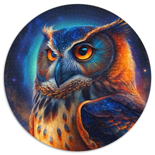 1000-teiliges Puzzle „Eule“, unmögliches Puzzle für Erwachsene, anspruchsvolles Denkspiel für Teenager, Spaß für den Spieleabend mit der Familie, 67,5 x 67,5 cm von LiJianXXE