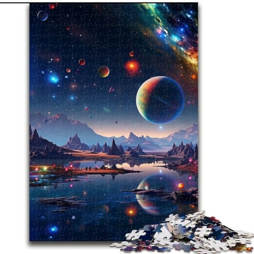 1000-teiliges Puzzle „Fantasielandschaft“ aus Pappe, anspruchsvolles Denkspiel für Teenager, perfekt als Heimdekoration oder Geschenk, 1000 Stück(26x38cm) von LiJianXXE