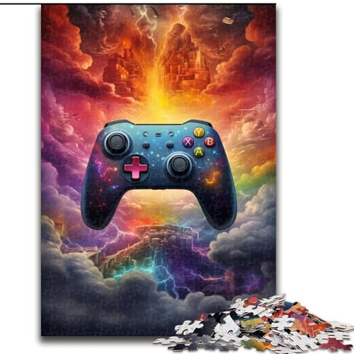 1000-teiliges Puzzle „Galaxy Game Controller“. Puzzle aus Pappe, Geburtstage, Weihnachten, Halloween, Thanksgiving, Ostern. 1000 Stück(26x38cm) von LiJianXXE