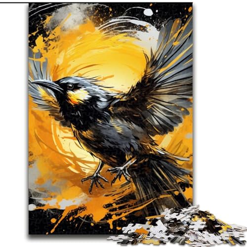 1000-teiliges Puzzle „Gelber Spatz“ aus Holz, interaktives Familienspiel, geeignet für Kinder ab 14 Jahren, 50x75cm, Denksportaufgabe, Spiel für Erwachsene, interaktive Familienaktivität von LiJianXXE