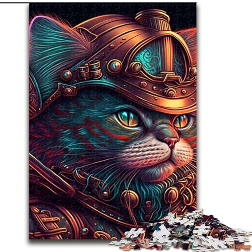 1000-teiliges Puzzle „Psychedelic Cat Warrior“ aus Holz, interaktives Familienspiel, geeignet für Kinder ab 14 Jahren, 50x75cm, Denksportaufgabe, Spiel für Erwachsene, interaktive Familienaktivität 1000-teiliges Puzzle „Psychedelic Cat Warrior“ aus Holz, interaktives Familienspiel, geeignet für Kinder ab 14 Jahren, 50x75cm, Denksportaufgabe, Spiel für Erwachsene, interaktive Familienaktivität von LiJianXXE