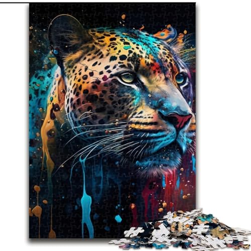1000-teiliges Puzzle „Spirit Leopard“ aus Holz, EIN tolles Geschenk für Familienspaß, 50x75cm, Lernspielzeug für Teenager, Dekoration für Zuhause und Büro 1000-teiliges Puzzle „Spirit Leopard“ aus Holz, EIN tolles Geschenk für Familienspaß, 50x75cm, Lernspielzeug für Teenager, Dekoration für Zuhause und Büro von LiJianXXE