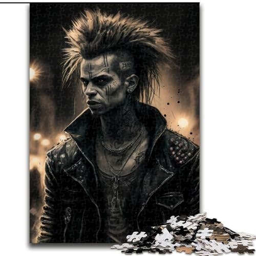 1000-teiliges Puzzle „Street Punk“ aus Holz, EIN tolles Geschenk für Familienspaß, 50x75cm, Lernspielzeug für Teenager, Dekoration für das Homeoffice von LiJianXXE
