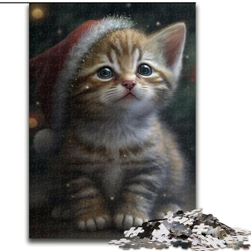 1000-teiliges Puzzle „Süßes Katzenbaby“ aus Holz, interaktives Familienspiel, geeignet für Kinder ab 14 Jahren, 50x75cm, Denksportaufgabe, Spiel für Erwachsene, interaktive Familienaktivität von LiJianXXE