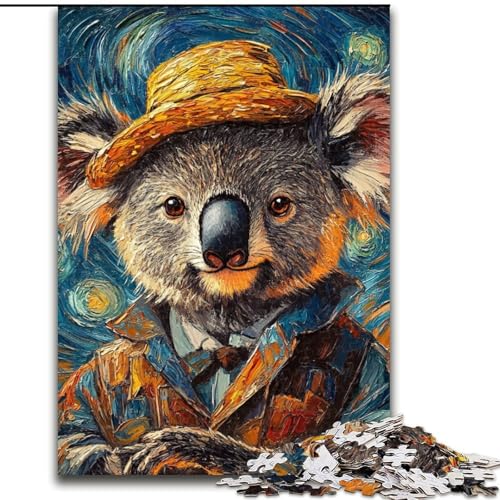 1000-teiliges Puzzle „Vincent Van Gogh Koala“ aus Holz, interaktives Familienspiel, geeignet für Kinder ab 14 Jahren, 50x75cm, Weihnachten oder zum Geburtstag 1000-teiliges Puzzle „Vincent Van Gogh Koala“ aus Holz, interaktives Familienspiel, geeignet für Kinder ab 14 Jahren, 50x75cm, Weihnachten oder zum Geburtstag von LiJianXXE