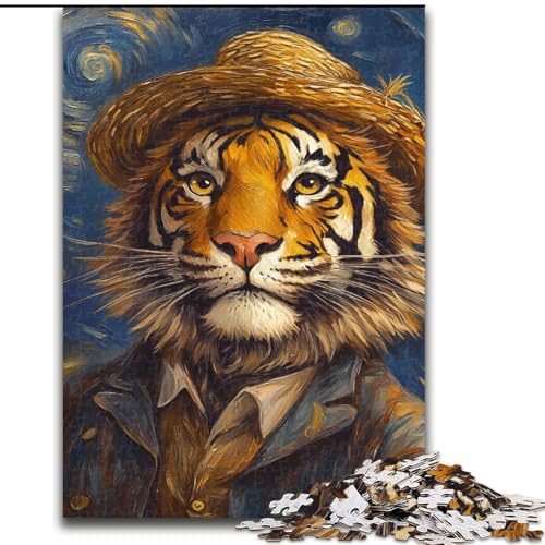 1000-teiliges Puzzle „Vincent Van Gogh Tiger“ aus Holz, interaktives Familienspiel, geeignet für Kinder ab 14 Jahren, 50x75cm, Denksportaufgabe, Spiel für Erwachsene, interaktive Familienaktivität 1000-teiliges Puzzle „Vincent Van Gogh Tiger“ aus Holz, interaktives Familienspiel, geeignet für Kinder ab 14 Jahren, 50x75cm, Denksportaufgabe, Spiel für Erwachsene, interaktive Familienaktivität von LiJianXXE