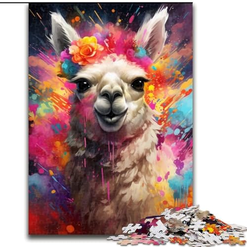 1000-teiliges Puzzle Alpaka aus Holz, interaktives Familienspiel, geeignet für Kinder ab 14 Jahren, 50x75cm, Denksportaufgabe, Spiel für Erwachsene, interaktive Familienaktivität 1000-teiliges Puzzle Alpaka aus Holz, interaktives Familienspiel, geeignet für Kinder ab 14 Jahren, 50x75cm, Denksportaufgabe, Spiel für Erwachsene, interaktive Familienaktivität von LiJianXXE