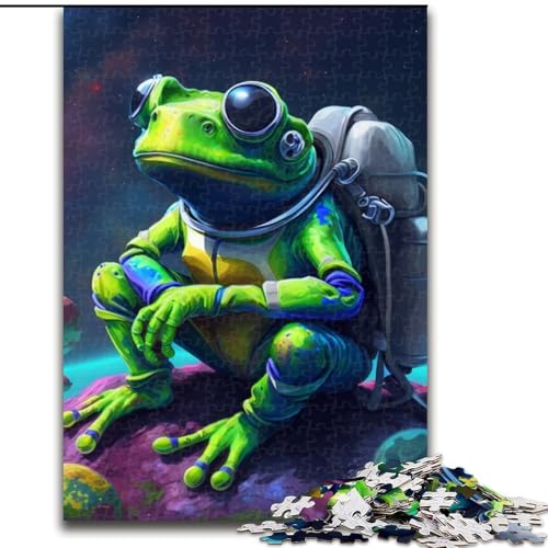 1000-teiliges Puzzle Astronautenfrosch aus Holz, interaktives Familienspiel, geeignet für Kinder ab 14 Jahren, 50x75cm, Weihnachten oder Geburtstage 1000-teiliges Puzzle Astronautenfrosch aus Holz, interaktives Familienspiel, geeignet für Kinder ab 14 Jahren, 50x75cm, Weihnachten oder Geburtstage von LiJianXXE