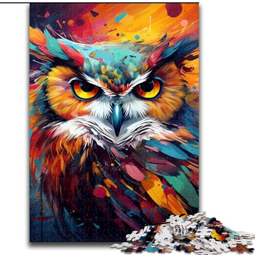 1000-teiliges Puzzle Eule aus Holz, interaktives Familienspiel, geeignet für Kinder ab 14 Jahren, 50x75cm, Denksportaufgabe, Spiel für Erwachsene, interaktive Familienaktivität 1000-teiliges Puzzle Eule aus Holz, interaktives Familienspiel, geeignet für Kinder ab 14 Jahren, 50x75cm, Denksportaufgabe, Spiel für Erwachsene, interaktive Familienaktivität von LiJianXXE