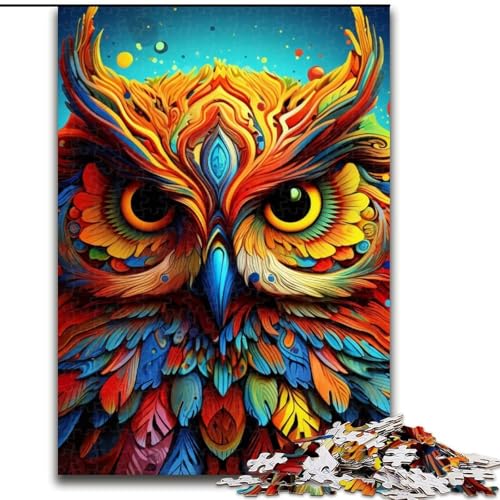 1000-teiliges Puzzle Eule aus Holz, interaktives Familienspiel, geeignet für Kinder ab 14 Jahren, 50x75cm, Weihnachten oder Geburtstage 1000-teiliges Puzzle Eule aus Holz, interaktives Familienspiel, geeignet für Kinder ab 14 Jahren, 50x75cm, Weihnachten oder Geburtstage von LiJianXXE