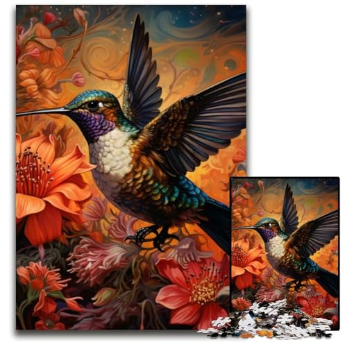 1000-teiliges Puzzle-Geschenk, Kolibri-Kunst, Holzpuzzle für Erwachsene, pädagogisches Denkspiel, künstlerische Heim- und Bürodekoration, ab 14 Jahren, 50x75cm/19,68x29,52 Zoll 1000-teiliges Puzzle-Geschenk, Kolibri-Kunst, Holzpuzzle für Erwachsene, pädagogisches Denkspiel, künstlerische Heim- und Bürodekoration, ab 14 Jahren, 50x75cm/19,68x29,52 Zoll von LiJianXXE