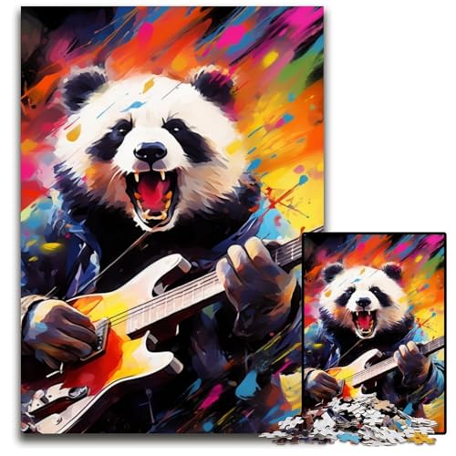 1000-teiliges Puzzle-Geschenk, Panda spielt Gitarre, Holzpuzzle für Erwachsene, pädagogisches Denkspiel, künstlerische Heim- und Bürodekoration, ab 14 Jahren, 50x75cm/19,68x29,52 Zoll 1000-teiliges Puzzle-Geschenk, Panda spielt Gitarre, Holzpuzzle für Erwachsene, pädagogisches Denkspiel, künstlerische Heim- und Bürodekoration, ab 14 Jahren, 50x75cm/19,68x29,52 Zoll von LiJianXXE