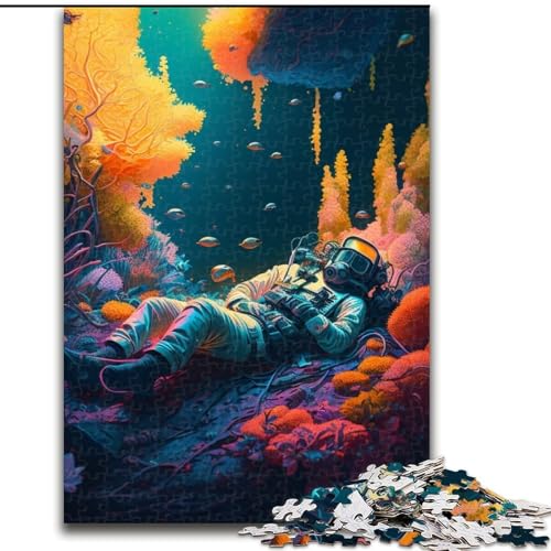 1000-teiliges Puzzle für Erwachsene, Astronaut, aus Holz, Kinder ab 14 Jahren, 50x75cm, Denkspiel für Teenager, Spieleabend mit der Familie 1000-teiliges Puzzle für Erwachsene, Astronaut, aus Holz, Kinder ab 14 Jahren, 50x75cm, Denkspiel für Teenager, Spieleabend mit der Familie von LiJianXXE