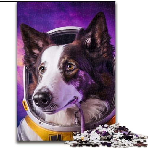 1000-teiliges Puzzle für Erwachsene, Australian Shepherd, aus Holz, Kinder ab 14 Jahren, 50x75cm, anspruchsvolles Denkspiel – entspannendes Spielzeug für Teenager von LiJianXXE