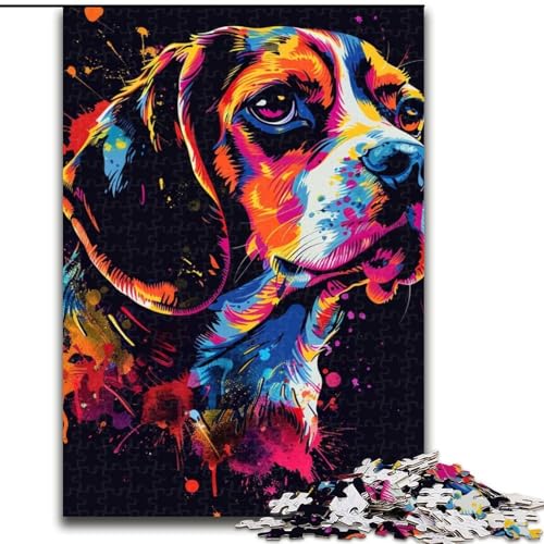 1000-teiliges Puzzle für Erwachsene, Beagle, aus Holz, Kinder ab 14 Jahren, 50x75cm, anspruchsvolles Denkspiel – entspannendes Spielzeug für Teenager 1000-teiliges Puzzle für Erwachsene, Beagle, aus Holz, Kinder ab 14 Jahren, 50x75cm, anspruchsvolles Denkspiel – entspannendes Spielzeug für Teenager von LiJianXXE