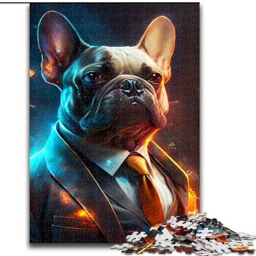 1000-teiliges Puzzle für Erwachsene, Boss Bulldog, aus Holz, Kinder ab 14 Jahren, 50x75cm, anspruchsvolles Denkspiel – entspannendes Spielzeug für Teenager 1000-teiliges Puzzle für Erwachsene, Boss Bulldog, aus Holz, Kinder ab 14 Jahren, 50x75cm, anspruchsvolles Denkspiel – entspannendes Spielzeug für Teenager von LiJianXXE