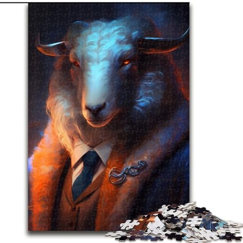 1000-teiliges Puzzle für Erwachsene, Boss-Schaf, aus Holz, Kinder ab 14 Jahren, 50x75cm, anspruchsvolles Denkspiel – entspannendes Spielzeug für Teenager 1000-teiliges Puzzle für Erwachsene, Boss-Schaf, aus Holz, Kinder ab 14 Jahren, 50x75cm, anspruchsvolles Denkspiel – entspannendes Spielzeug für Teenager von LiJianXXE