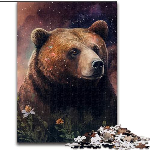 1000-teiliges Puzzle für Erwachsene, Braunbär, aus Holz, hochschwieriges Denkspiel für Teenager, 50x75cm, Geburtstagsfeier für Männer und Frauen 1000-teiliges Puzzle für Erwachsene, Braunbär, aus Holz, hochschwieriges Denkspiel für Teenager, 50x75cm, Geburtstagsfeier für Männer und Frauen von LiJianXXE