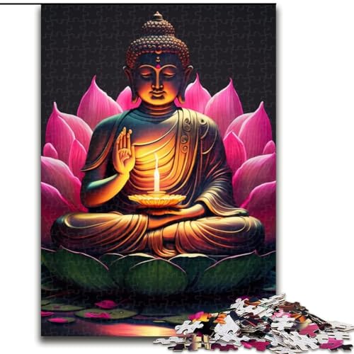 1000-teiliges Puzzle für Erwachsene, Buddha, aus Holz, anspruchsvolles Denkspiel für Jugendliche, 50x75cm, für Feiertage, Geburtstage und Familienspieleabende 1000-teiliges Puzzle für Erwachsene, Buddha, aus Holz, anspruchsvolles Denkspiel für Jugendliche, 50x75cm, für Feiertage, Geburtstage und Familienspieleabende von LiJianXXE