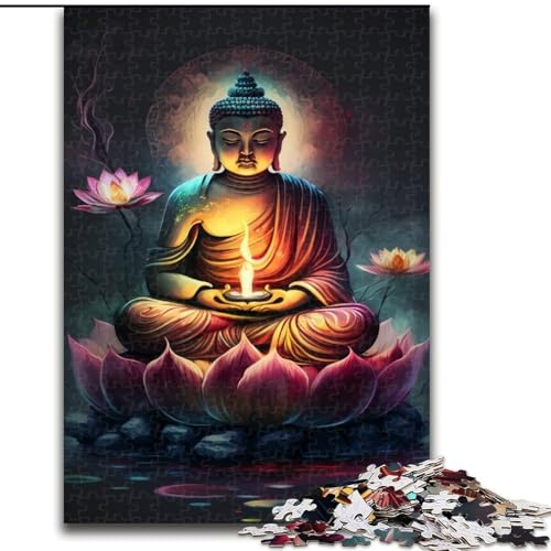 1000-teiliges Puzzle für Erwachsene, Buddha, aus Holz, für Jugendliche ab 14 Jahren, Heimdekoration, 50x75cm, pädagogisches und unterhaltsames Indoor-Spiel für die Heimdekoration 1000-teiliges Puzzle für Erwachsene, Buddha, aus Holz, für Jugendliche ab 14 Jahren, Heimdekoration, 50x75cm, pädagogisches und unterhaltsames Indoor-Spiel für die Heimdekoration von LiJianXXE
