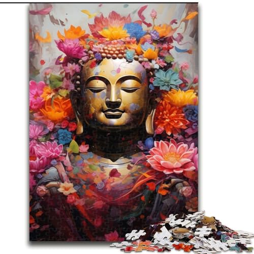 1000-teiliges Puzzle für Erwachsene, Buddha, aus Holz, für Jugendliche ab 14 Jahren, Heimdekoration, 50x75cm, pädagogisches und unterhaltsames Indoor-Spiel für die Heimdekoration 1000-teiliges Puzzle für Erwachsene, Buddha, aus Holz, für Jugendliche ab 14 Jahren, Heimdekoration, 50x75cm, pädagogisches und unterhaltsames Indoor-Spiel für die Heimdekoration von LiJianXXE