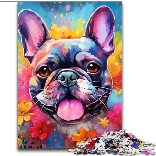 1000-teiliges Puzzle für Erwachsene, Bulldogge, aus Holz, Kinder ab 14 Jahren, 50x75cm, anspruchsvolles Denkspiel – entspannendes Spielzeug für Teenager 1000-teiliges Puzzle für Erwachsene, Bulldogge, aus Holz, Kinder ab 14 Jahren, 50x75cm, anspruchsvolles Denkspiel – entspannendes Spielzeug für Teenager von LiJianXXE