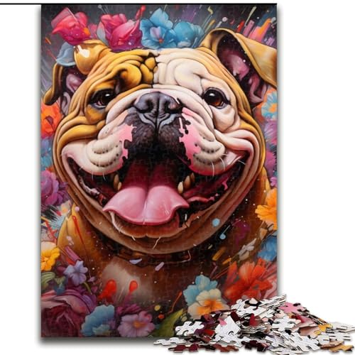 1000-teiliges Puzzle für Erwachsene, Bulldogge aus Holz, Kinder ab 14 Jahren, 50x75cm, Denkspiel für Teenager, Spieleabend mit der Familie 1000-teiliges Puzzle für Erwachsene, Bulldogge aus Holz, Kinder ab 14 Jahren, 50x75cm, Denkspiel für Teenager, Spieleabend mit der Familie von LiJianXXE