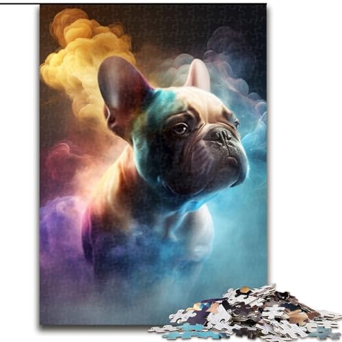 1000-teiliges Puzzle für Erwachsene, Bulldoggennebel, aus Holz, für Teenager ab 14 Jahren, Heimdekoration, 50x75cm, pädagogisches und unterhaltsames Indoor-Spiel für die Heimdekoration von LiJianXXE