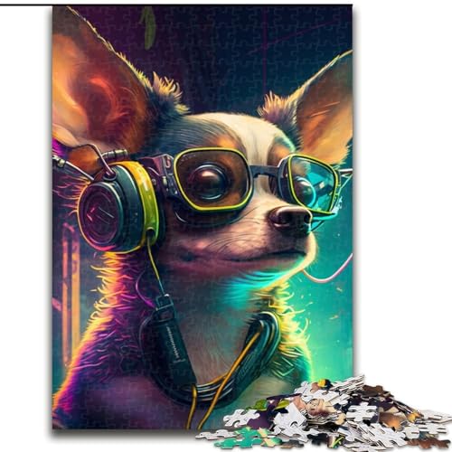 1000-teiliges Puzzle für Erwachsene, Chihuahua, aus Holz, lustiges Geschenk und Beschäftigung für zu Hause, 50x75cm, Denkspiel für Teenager 1000-teiliges Puzzle für Erwachsene, Chihuahua, aus Holz, lustiges Geschenk und Beschäftigung für zu Hause, 50x75cm, Denkspiel für Teenager von LiJianXXE