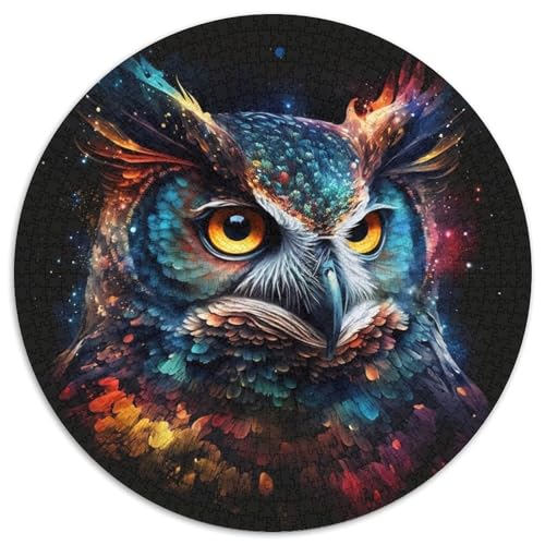 1000-teiliges Puzzle für Erwachsene, Eulen-Puzzle für Erwachsene, Denkspiel für Teenager, 67,5 x 67,5 cm von LiJianXXE
