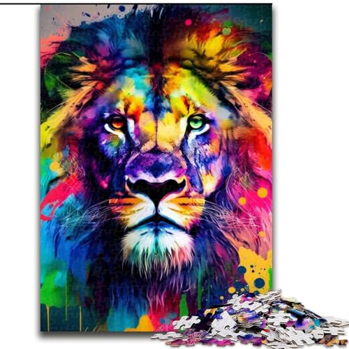 1000-teiliges Puzzle für Erwachsene, Fantasie-Löwe, aus Holz, Kinder ab 14 Jahren, 50x75cm, Denkspiel für Teenager, Spieleabend mit der Familie 1000-teiliges Puzzle für Erwachsene, Fantasie-Löwe, aus Holz, Kinder ab 14 Jahren, 50x75cm, Denkspiel für Teenager, Spieleabend mit der Familie von LiJianXXE