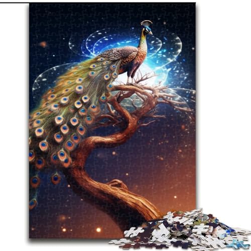 1000-teiliges Puzzle für Erwachsene, Fantasie-Pfauen-Puzzle aus Holz, anspruchsvolles Denkspiel für Teenager, unterhaltsames interaktives Spiel für die ganze Familie, 1000 Teile(50x75cm) von LiJianXXE