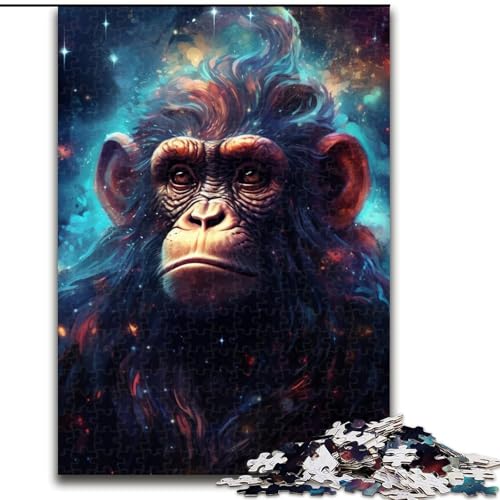 1000-teiliges Puzzle für Erwachsene, Galaxy Monkey Jigsaw, aus Pappe, entwickelt Hand-Auge-Koordinationsfähigkeiten, 1000 Stück(26x38cm) von LiJianXXE