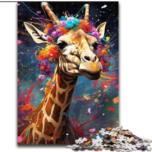 1000-teiliges Puzzle für Erwachsene, Giraffe, aus Holz, Kinder ab 14 Jahren, 50x75cm, Denkspiel für Teenager, Spieleabend mit der Familie 1000-teiliges Puzzle für Erwachsene, Giraffe, aus Holz, Kinder ab 14 Jahren, 50x75cm, Denkspiel für Teenager, Spieleabend mit der Familie von LiJianXXE