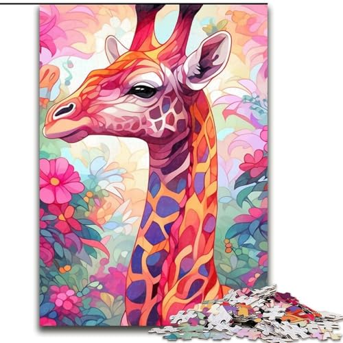 1000-teiliges Puzzle für Erwachsene, Giraffe, aus Holz, anspruchsvolles Denkspiel für Teenager, 50x75cm, für Feiertage, Geburtstage und Familienspieleabende 1000-teiliges Puzzle für Erwachsene, Giraffe, aus Holz, anspruchsvolles Denkspiel für Teenager, 50x75cm, für Feiertage, Geburtstage und Familienspieleabende von LiJianXXE
