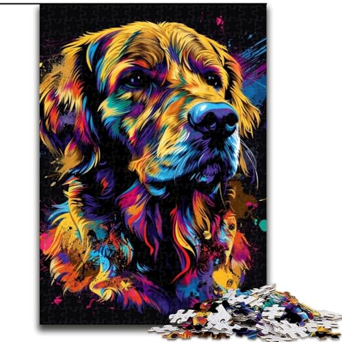 1000-teiliges Puzzle für Erwachsene, Golden Retriever, aus Holz, hochschwieriges Denkspiel für Teenager, 50x75cm, Geburtstagsfeier für Männer und Frauen 1000-teiliges Puzzle für Erwachsene, Golden Retriever, aus Holz, hochschwieriges Denkspiel für Teenager, 50x75cm, Geburtstagsfeier für Männer und Frauen von LiJianXXE
