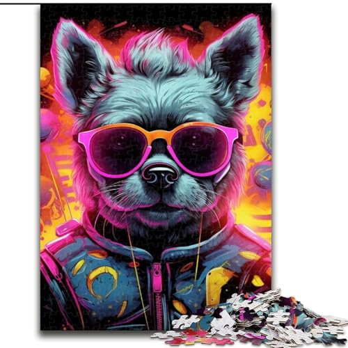 1000-teiliges Puzzle für Erwachsene, Hip-Hop-Welpe aus Holz, für Teenager ab 14 Jahren, Heimdekoration, 50x75cm, pädagogisches und unterhaltsames Indoor-Spiel für die Heimdekoration 1000-teiliges Puzzle für Erwachsene, Hip-Hop-Welpe aus Holz, für Teenager ab 14 Jahren, Heimdekoration, 50x75cm, pädagogisches und unterhaltsames Indoor-Spiel für die Heimdekoration von LiJianXXE