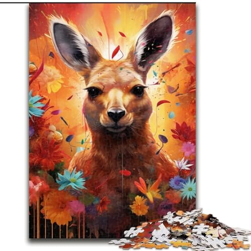 1000-teiliges Puzzle für Erwachsene, Känguru, aus Holz, hochschwieriges Denkspiel für Teenager, 50x75cm, Geburtstagsfeier für Männer und Frauen 1000-teiliges Puzzle für Erwachsene, Känguru, aus Holz, hochschwieriges Denkspiel für Teenager, 50x75cm, Geburtstagsfeier für Männer und Frauen von LiJianXXE