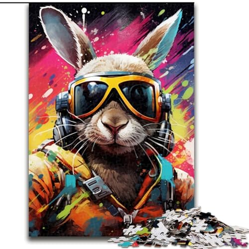 1000-teiliges Puzzle für Erwachsene, Kaninchen, aus Holz, anspruchsvolles Denkspiel für Jugendliche, 50x75cm, für Feiertage, Geburtstage und Familienspieleabende 1000-teiliges Puzzle für Erwachsene, Kaninchen, aus Holz, anspruchsvolles Denkspiel für Jugendliche, 50x75cm, für Feiertage, Geburtstage und Familienspieleabende von LiJianXXE