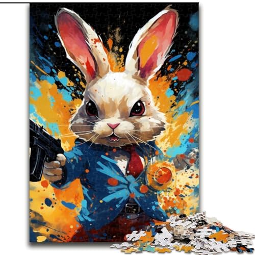 1000-teiliges Puzzle für Erwachsene, Kaninchen-Krieger, aus Holz, für Teenager ab 14 Jahren, Heimdekoration, 50x75cm, pädagogisches und unterhaltsames Indoor-Spiel für die Heimdekoration 1000-teiliges Puzzle für Erwachsene, Kaninchen-Krieger, aus Holz, für Teenager ab 14 Jahren, Heimdekoration, 50x75cm, pädagogisches und unterhaltsames Indoor-Spiel für die Heimdekoration von LiJianXXE