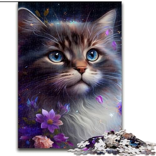 1000-teiliges Puzzle für Erwachsene, Katze, aus Holz, Kinder ab 14 Jahren, 50x75cm, anspruchsvolles Denkspiel – entspannendes Spielzeug für Teenager 1000-teiliges Puzzle für Erwachsene, Katze, aus Holz, Kinder ab 14 Jahren, 50x75cm, anspruchsvolles Denkspiel – entspannendes Spielzeug für Teenager von LiJianXXE