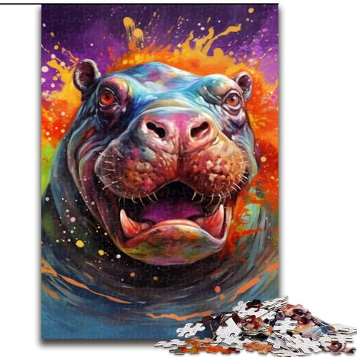 1000-teiliges Puzzle für Erwachsene, Nilpferd aus Holz, Kinder ab 14 Jahren, 50x75cm, Denkspiel für Teenager, Spieleabend mit der Familie 1000-teiliges Puzzle für Erwachsene, Nilpferd aus Holz, Kinder ab 14 Jahren, 50x75cm, Denkspiel für Teenager, Spieleabend mit der Familie von LiJianXXE