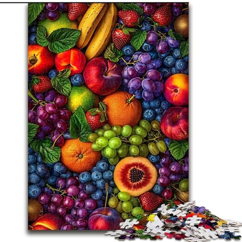 1000-teiliges Puzzle für Erwachsene, Obstsammlung, Spielzeug, Lernspiele, Stressabbau, Eltern-Kind-Interaktion (Größe 26x38cm) von LiJianXXE