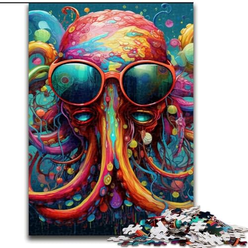 1000-teiliges Puzzle für Erwachsene, Oktopus aus Holz, Kinder ab 14 Jahren, 50x75cm, Denkspiel für Teenager, Spieleabend mit der Familie 1000-teiliges Puzzle für Erwachsene, Oktopus aus Holz, Kinder ab 14 Jahren, 50x75cm, Denkspiel für Teenager, Spieleabend mit der Familie von LiJianXXE